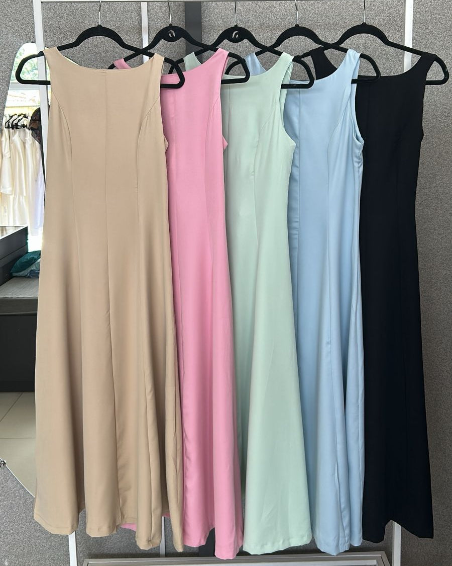 Vestido Godê Longuete Alfaiataria